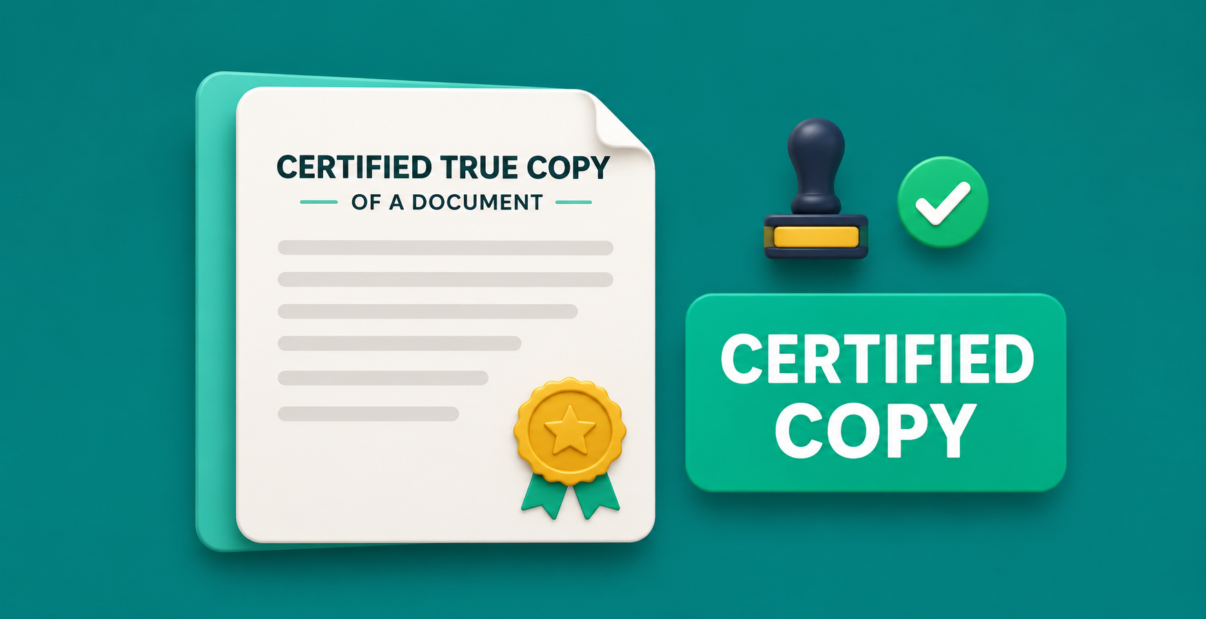 Certified true copy of a document